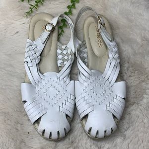 Soft spots Huarache Woven Leather Sandals 8.5 N